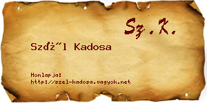Szél Kadosa névjegykártya